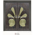 Main luxury double entry doors,stainless steel material entry door